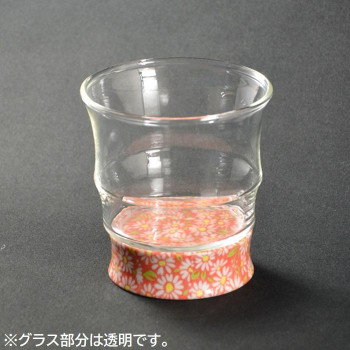 有田浪漫 ロックグラス フルール 赤小菊 INT-103-5-3