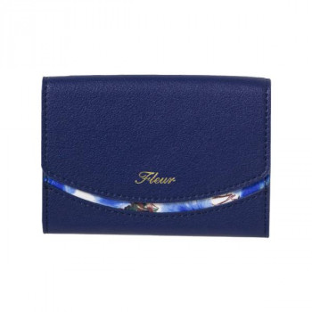 Fleur 名刺入れ ネイビー MES-FLE02