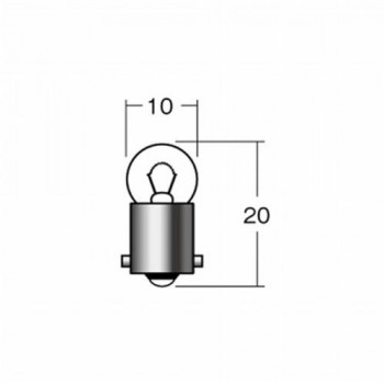 M＆Hマツシマ　白熱電球(1個入)  12v3.4w  G10 BA9S  グリーン  1P7113 GR