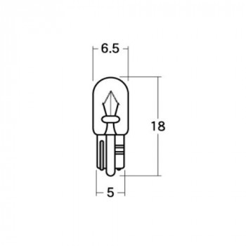 M＆Hマツシマ　白熱電球(1個入)  12v3w  T6.5WB 特殊  パープル  1PWB124 PP