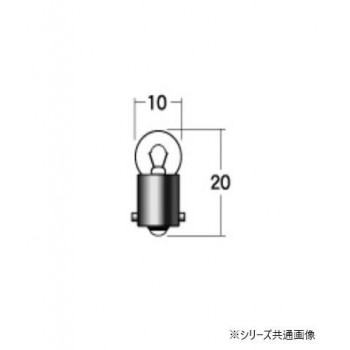 M＆Hマツシマ　白熱電球(2個入)  6v3w  G10 BA9S　A7103