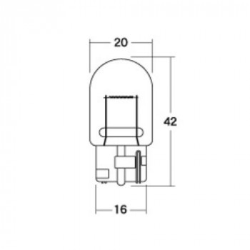 M＆Hマツシマ　白熱電球(2個入)  12v21w  T20WB 大　AWB54
