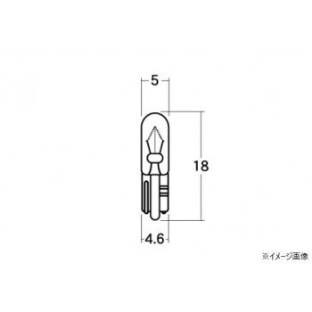 M＆Hマツシマ　白熱電球(2個入)  12v2w  T5WB 小　AWB112
