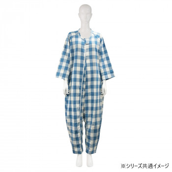 フドーねまきB 厚手 チェックブルー L 106884