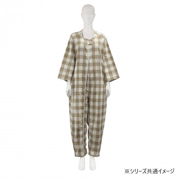 フドーねまきB 厚手 チェックベージュ M 106893
