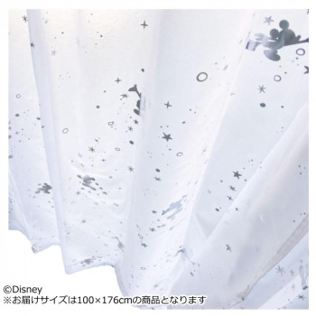 ディズニー ミッキーレース箔カーテン 2枚組 100×176cm  SB-580-D