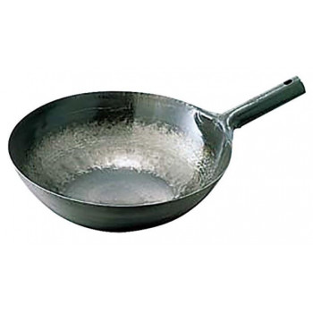 鉄打出片手中華鍋･1.2mm･42cm･001039