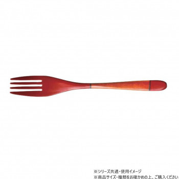 阿瀬真三商店 ヌーボー フォーク 朱 R1103