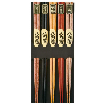 阿瀬真三商店 八角箸 5客セット R2206