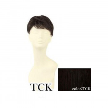 プリシラ  男性用5分ウィッグ レイヤーショート 耐熱 ショコラブラック GB-22-TCK