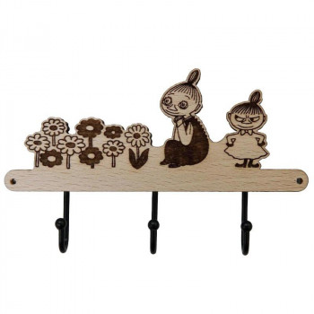MOOMIN ムーミン 木製キーハンガー リトルミイ＆ミムラ KC-5220