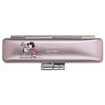 SNOOPY　スヌーピー　印鑑ケース　ネオメタリックケース　ピンク　TSK-42027