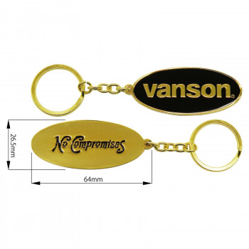 VANSON キーホルダー ゴールド