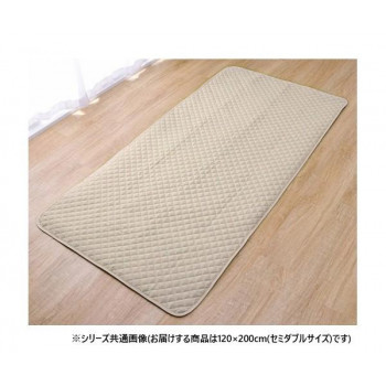 ベッドパッド 防水 四隅ゴムバンド付き セミダブル 120×200cm 1587249
