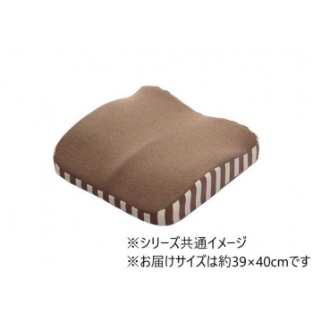 2WAYクッション 約39×40cm ブラウン 9370929