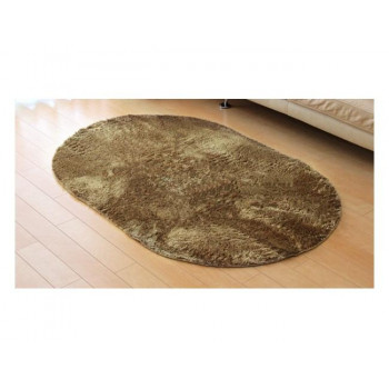 ランジュ ラグ カーペット 1畳 約100×150cm楕円 ベージュ 3958759