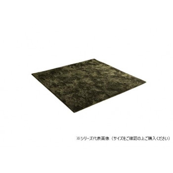 ラグ 制菌加工 約1.5畳 約130×185cm ホットカーペット対応 グリーン 3986359