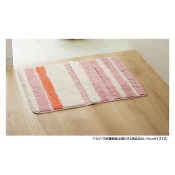 ふんわり バスマット 約50×75cm ピンク 3492229