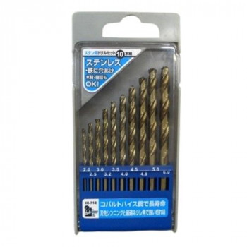 iHelp(アイヘルプ) IH　ステン用ドリルセット10PC　　IH-718