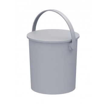 座れる収納バケツ  15L ライトグレー