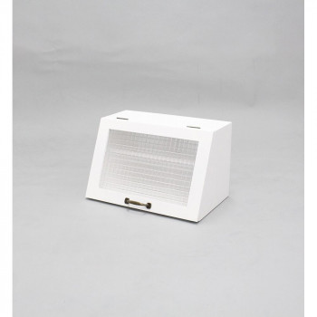 天然木桐材の軽量木製Showcase  W40H25cm ホワイト CFB-402525W
