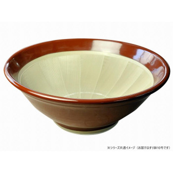 元重製陶所　国産 石見焼 すり鉢 10号 直径31cm (すべり止め付) 赤茶色