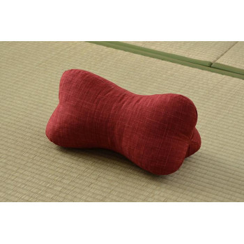 ホネのかたちのまくら ほね枕 約35×17cm レッド 2918539