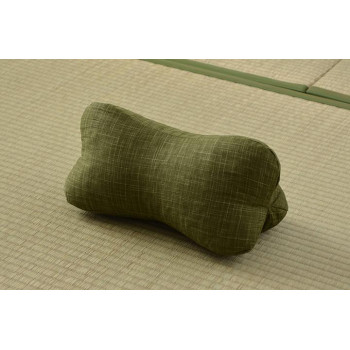 ホネのかたちのまくら ほね枕 約35×17cm グリーン 2918839