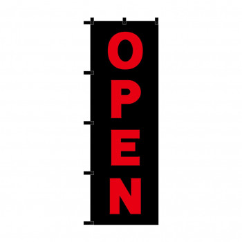 のぼり 23912 OPEN 黒チチ