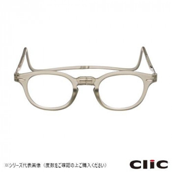 オーケー光学　老眼鏡クリックリーダー  ヴィンテージ  VGR  クリアグレー+1.50