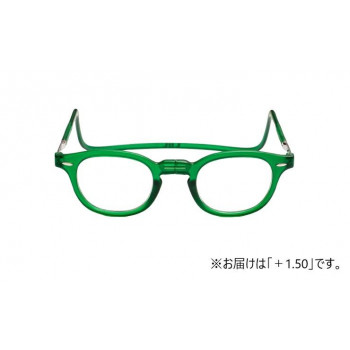オーケー光学　老眼鏡クリックリーダー  ヴィンテージ  VEG  エメラルドグリーン+1.50