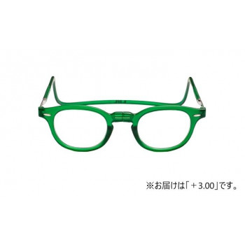 オーケー光学　老眼鏡クリックリーダー  ヴィンテージ  VEG  エメラルドグリーン+3.00