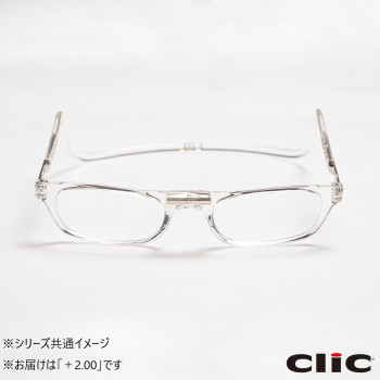 オーケー光学　老眼鏡クリックリーダー  レギュラー  CL  クリアー+2.00