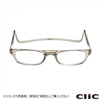 オーケー光学　老眼鏡クリックリーダー  レギュラー  GR  クリアグレー+1.50