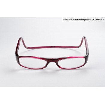 オーケー光学　老眼鏡クリックリーダー  ユーロ  EWR  ボルドー+2.00