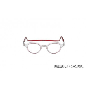 オーケー光学　老眼鏡クリックリーダー  メトロ  MTIR  インサイドレッド+2.00