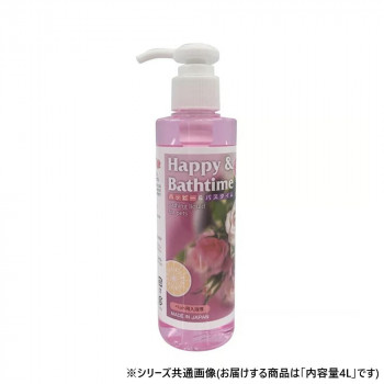 ペット用品　ハッピー＆バスタイム　バラの香り4L 021030