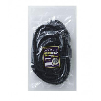 ELPA コイルチューブ12mm 5m ブラック CT-1205P(BK)