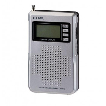 ELPA AM/FM液晶コンパクトラジオ ER-C68FL