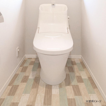 抗菌トイレ模様替え　KSBKT-03 90cmx170cm 寄木 グリーン