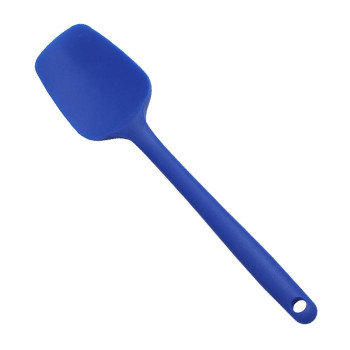 ユーロキッチン eurokitchen 一体型スプーンスパチュラ シリコンへら 青(ブルー)