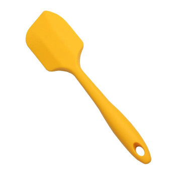 ユーロキッチン eurokitchen 一体型シリコンスパチュラ フィン型 中 黄(イエロー)