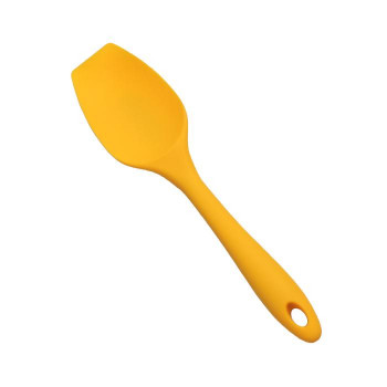 ユーロキッチン eurokitchen 一体型ホールシリコンスクープ(スプーン型スパチュラ) 大 黄(イエロー)
