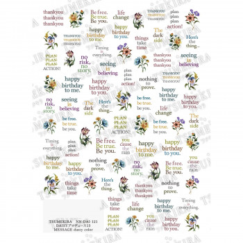 TSUMEKIRA(ツメキラ) ネイルシール DAISY プロデュース13 MESSAGE dusty color NN-DAI-121