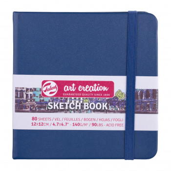 ターレンス アートクリエーションスケッチブック　ネイビーブルー　12×12CM　T9314-234M 452337