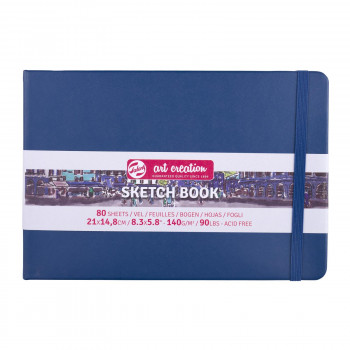 ターレンス アートクリエーションスケッチブック　ネイビーブルー　21×15CM　T9314-235M 452426