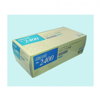 八ツ矢工業 ラテックス手袋 M 100枚入 62048