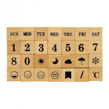 こどものかお プチ文字スタンプセット 1234-018