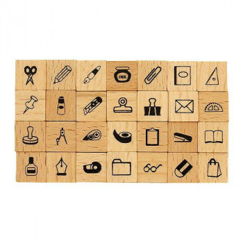 こどものかお プチ文字スタンプセット 1234-019