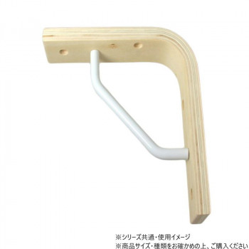 木の棚受2型 無塗装140×140mm 1本入 98297